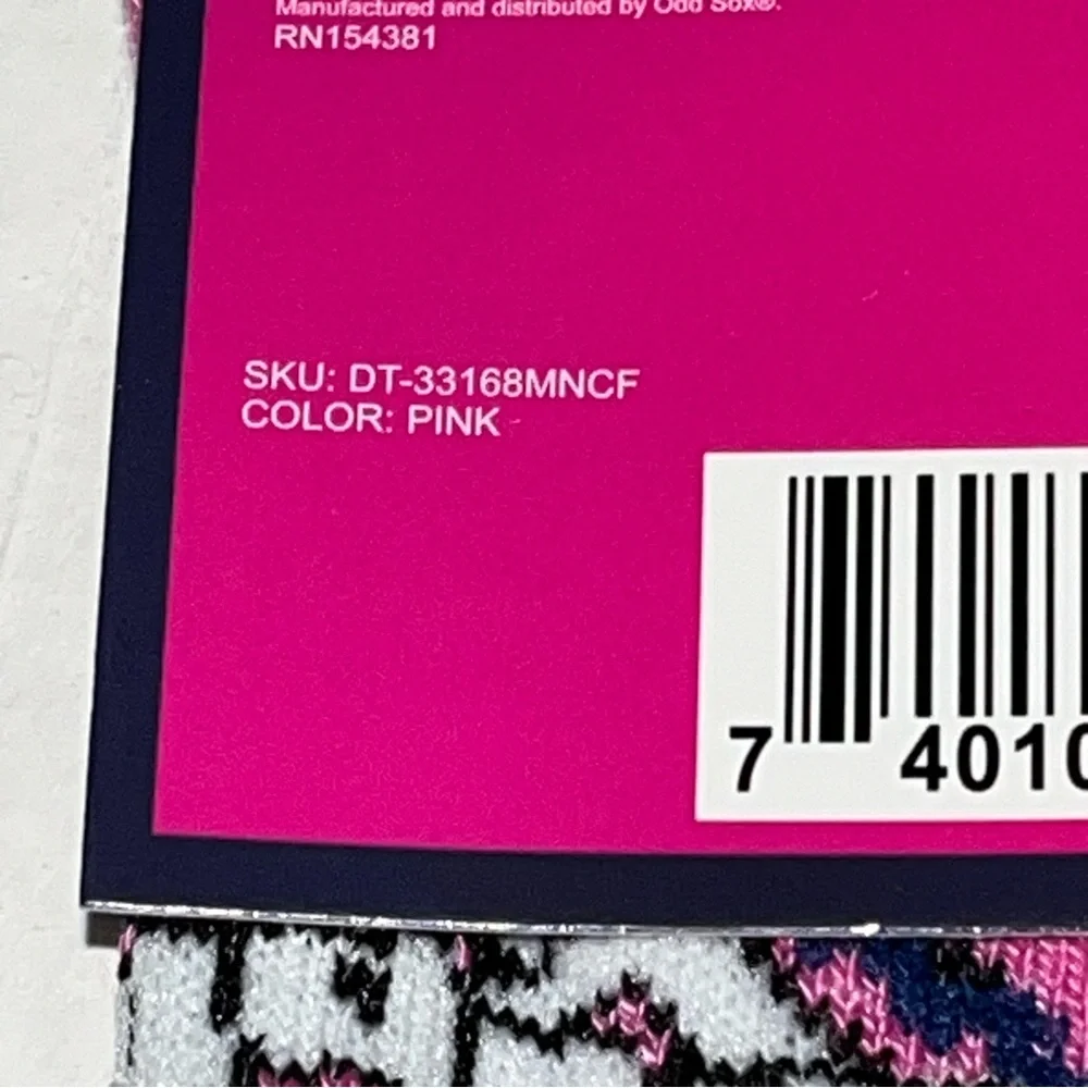 Odd‎ Sox Novelty Bubble Yum Pink Crew Socks New